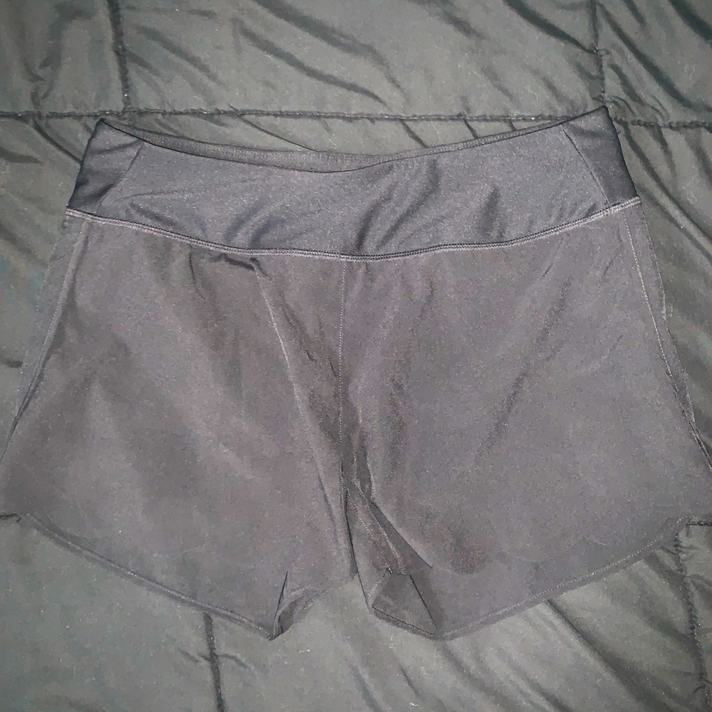 Women’s Black & Pink Workout Shorts